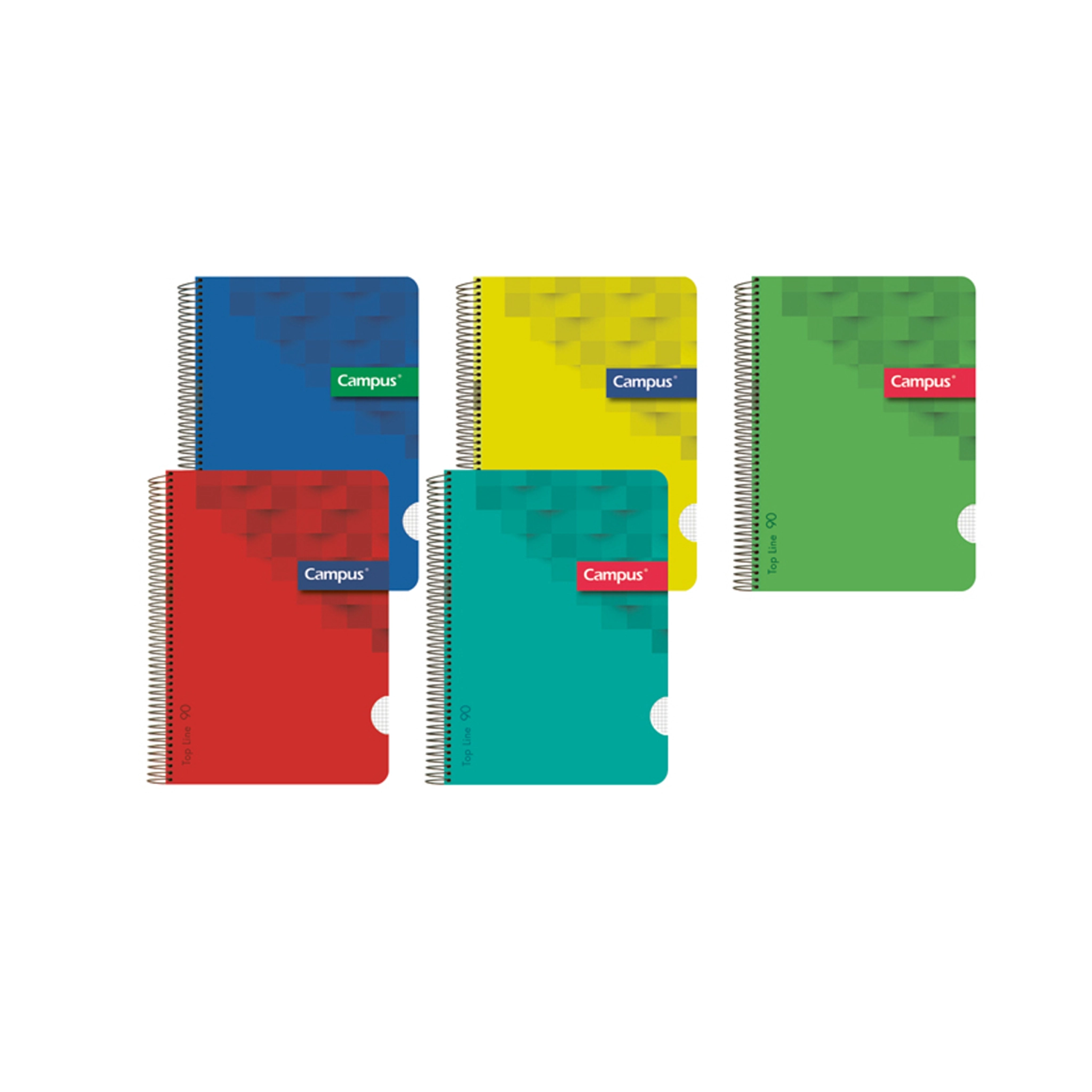 Bloc espiral tapa polipropileno A5 cuadricula 4 mm