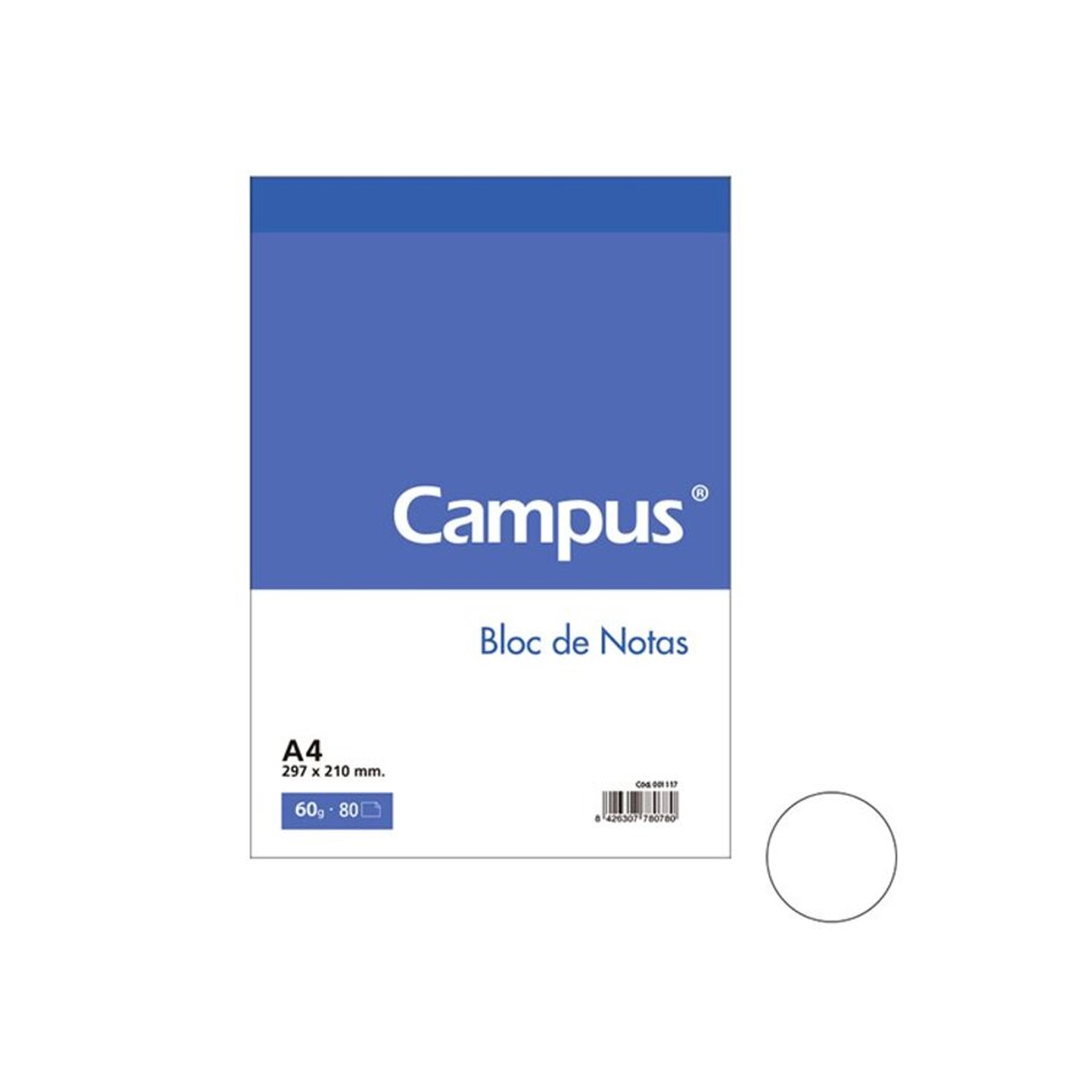 Bloc notas campus A4 60g 80h liso